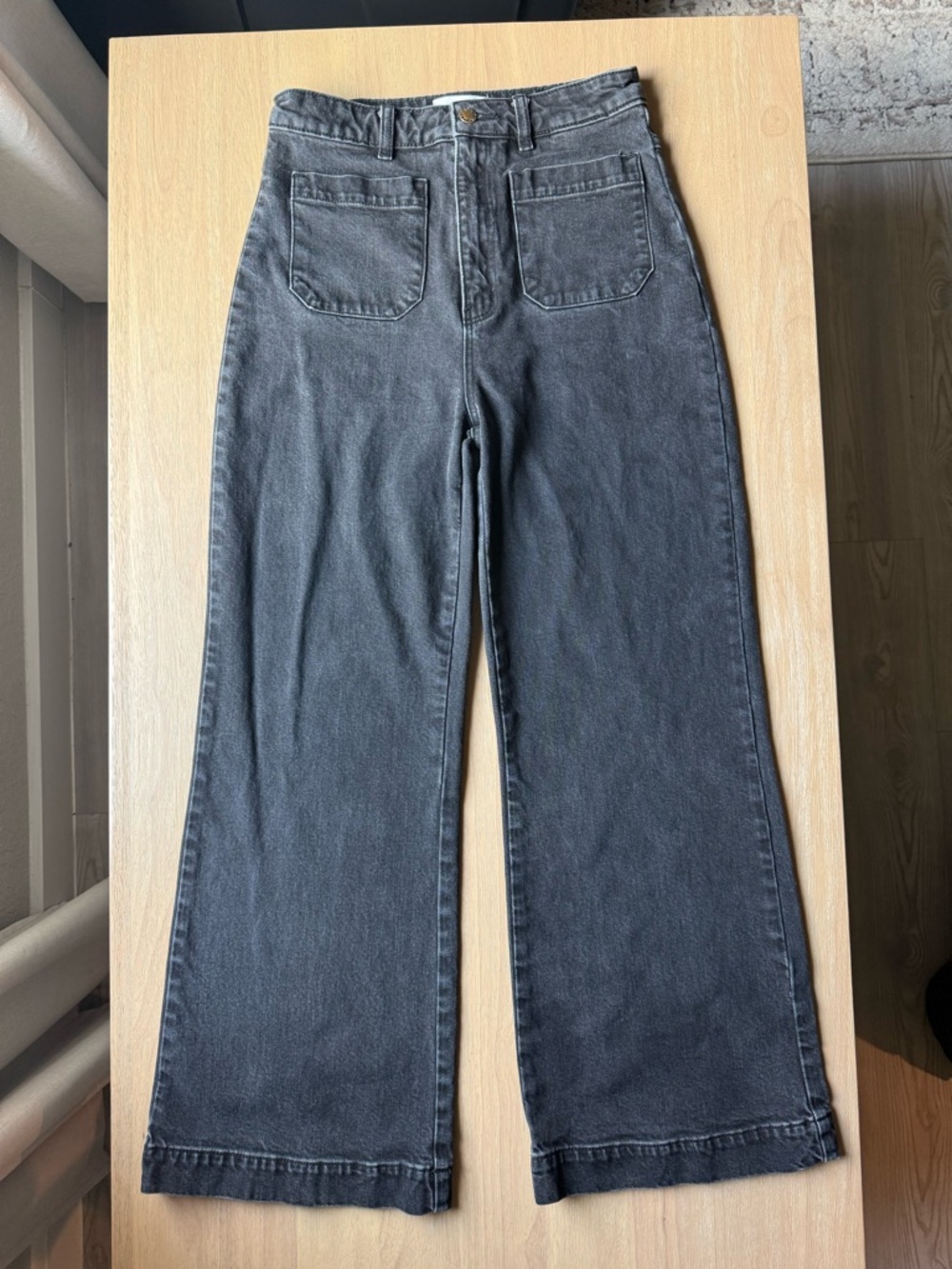 Rollas High Rise Wide Leg Black Jeans Women's Size 29